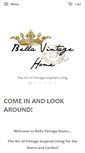 Mobile Screenshot of bellavintagehome.com